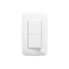 apagador duplex de 10 a / 127 v ca ~60 hz / color blanco.