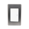 apagador sencillo de 10 a 127 v ca ~ 60 hz / placa de acero.