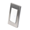 apagador sencillo de 10 a 127 v ca ~ 60 hz / placa de acero.