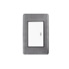 apagador sencillo de 10 a 127 v ca ~ 60 hz / placa de acero.