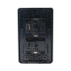 apagador doble de 10 a/ 127 v ca ~ 60 hz / placa de acero.