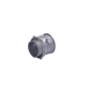 conector 1 1/4" (32mm) pared delgada con tornillo galvanizado etiqueta verde