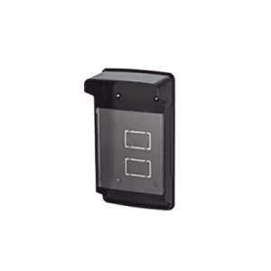 carcasa protectora universal color negro con tapadera de acrílico / medidas 245 × 143 × 83 mm / compatible con múltiples modelos de control de acceso