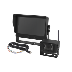 sistema profesional inalámbrico de cámara de reversa y monitor para vehículos de trabajo y montacargas