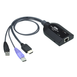 cable adaptador kvm de medios virtuales | usb hdmi | compatible con lector de tarjetas inteligentes | desembebedor de audio
