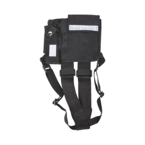 pechera universal sin logo con soporte para radio y bolígrafo más bolsa con cinta adherente para su seguridad.