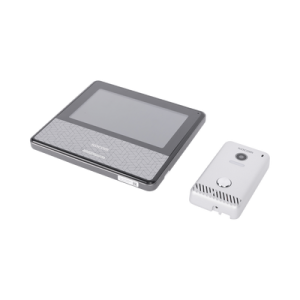 kit de videoportero ip color negro / apertura con app / súper elegante / monitor wifi / soporta 4 monitores y 2 frentes de calle/ alimentacion 110vca