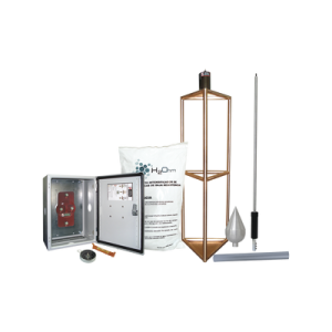 kit de pararrayo con punta con diámetro de protección de 300 metros.
