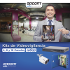 kit turbohd 1080p / dvr 16 canales / 16 cámaras bala (exterior 2.8 mm) / transceptores / conectores / fuente de poder profesional