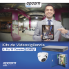 kit turbohd 1080p / dvr 16 canales / 16 cámaras eyeball (exterior 2.8 mm) / transceptores / conectores / fuente de poder profesional