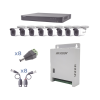 kit turbohd 1080p / dvr 8 canales / 8 cámaras bala (exterior 2.8 mm) / transceptores / conectores / fuente de poder profesional hasta 15 vcc para larga distancias