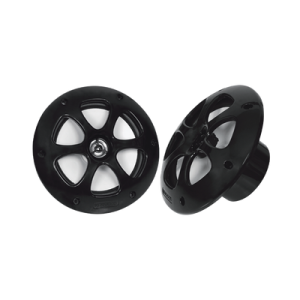 par de altavoces fabricado en grado marinos en color negro de 6.5" de 100 w de entrada máxima