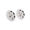 par de altavoces fabricado en grado marinos en color blanco de 6.5" de 100 w de entrada máxima