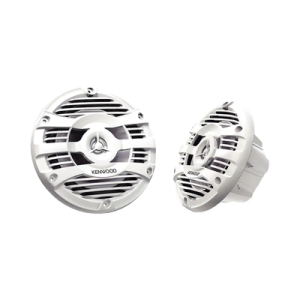 par de altavoces fabricados en grado marinos en color blanco de 6.5" potencia máxima de 150 w