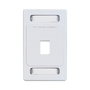 placa de pared keystone de 1 salida, color blanco, para jacks keystone z max y max