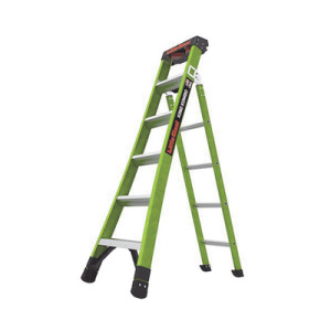 escalera de tijera 3 en 1 de 1.8 metros, fibra de vidrio (sku13906 001). hecha en e.u.a. (versión 2.0)