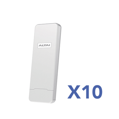 kit de 10 puntos de acceso c1n wi fi, ptmp en 2.4 ghz, antena sectorial integrada de 70° de 10 dbi, hasta 800 m de cobertura, soporta fichas vouchers, administración en nube gratis con insights (con versión de hw 4.0 ó superior). kit de 10 puntos de acceso c1n wi fi, ptmp en 2.4 ghz, antena sectorial integrada de 70° de 10 dbi, hasta 800 m de cobertura, soporta fichas vouchers, administración en nube gratis con insights (con versión de hw 4.0 ó superior).