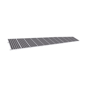 montaje para panel solar, riel "8" de 5400mm para módulos con espesor de 35mm, velocidad de viento máx. 136km/h (20° a 45°)