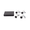 [dual light] kit turbohd 3k (5 megapixel) / dvr 4 canales / 4 cámaras bala dual light / micrófono integrado / accesorios de interconexión / fuente de poder