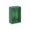 caja trasera de montaje color verde para estaciones de parada stopper