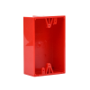 caja trasera de montaje color rojo para estaciones de parada stopper