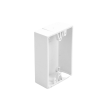 caja trasera de montaje color blanco para estaciones de parada stopper