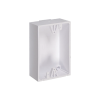 caja trasera de montaje color blanco para estaciones de parada stopper
