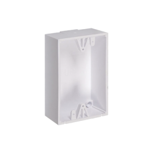 caja trasera de montaje color blanco para estaciones de parada stopper