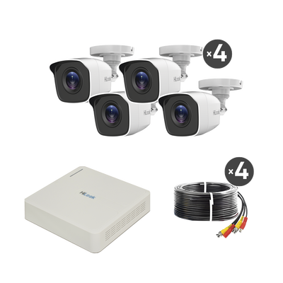 kit turbohd 720p / dvr 4 canales / 4 cámaras bala de policarbonato / 4 cables 18 mts / 1 fuente de poder profesional kit turbohd 720p / dvr 4 canales / 4 cámaras bala de policarbonato / 4 cables 18 mts / 1 fuente de poder profesional