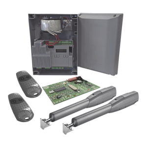 kit de operadores para puertas abatibles de hasta 3 metros y 400 kg ats 3024 / uso intensivo