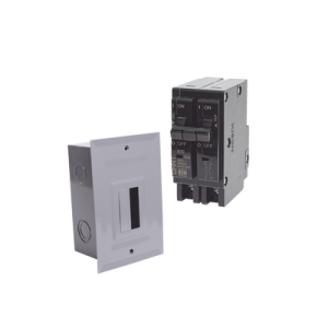 kit centro de carga para empotrar con 1 interruptor térmico de 2 polos, 15amp 120/240vca 10ka.