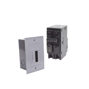 kit centro de carga para empotrar con 1 interruptor térmico de 2 polos, 30amp 120/240vca 10ka.