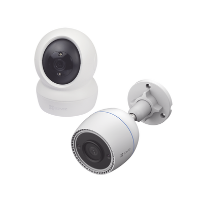 kit de cámaras wifi / incluye 1 pieza c6n para uso en interior y 1 pieza cs c3tn para uso en exterior / detección de movimiento / notificaciones instantáneas kit de cámaras wifi / incluye 1 pieza c6n para uso en interior y 1 pieza cs c3tn para uso en exterior / detección de movimiento / notificaciones instantáneas