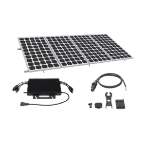 kit solar para interconexión de 2.2kw de potencia pico 220vcc con microinversor y 4 módulos de 550 w (incluye montaje )