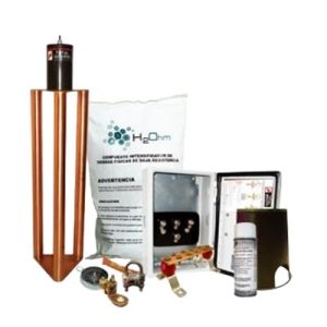 kit de tierra física con electrodo magnetoactivo capacidad max: 400 amp