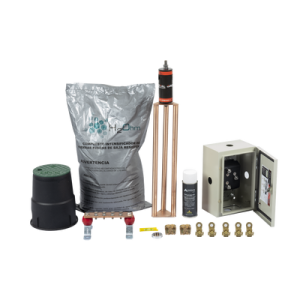 kit de tierra física con electrodo magnetoactivo capacidad max: 400 amp