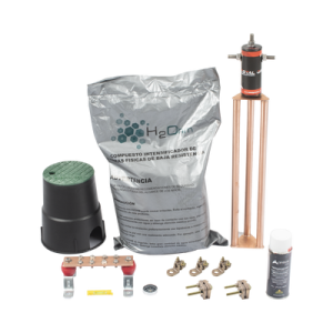 kit de tierra física modelo tg45ab con electrodo magnetoactivo, capacidad: 45 amp