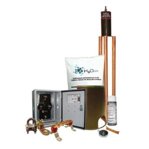 kit de tierra física modelo tg45k con electrodo magnetoactivo 50 x 11.5 cm, capacidad max: 45 amp