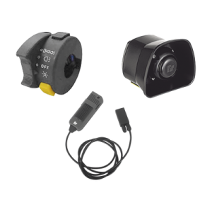 kit para motocicleta federal signal , sirena/bocina de 30 watt, controlador y micrófono