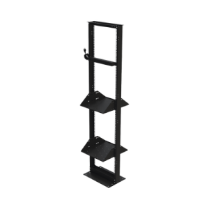 kit de rack estándar 19", 45 ur con 2 charolas y pdu (8 tomas). ideal para ups y servidores tipo torre.