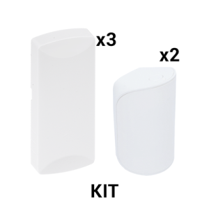 kit básico sensores inalámbricos incluye 3 contactos magnéticos y 2 pir compatibles con dsc