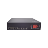 kit de transceptor activo de 4 canales / video+poder en un solo cable utp / 150 metros en 4k, 200 metros en 5 mp/ envía 36 vcc y recibe 12 vcc / todo incluido para rack / compatible con cámaras hd tvi/cvi/ahd/cvbs / instalaciÓn limpia