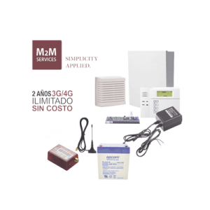 (2 años 4g ilimitado incluido) kit vista48la,teclado 6150, comunicador mn01ltem, bateria, transformador y sirena de 15 watts