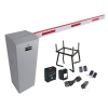 kit completo barrera derecha xb / brazo de 5 metros con iluminacion led rojo verde / incluye sensor de masa, transformador, lazo, ancla, fotoceldas 2 controles inalámbricos