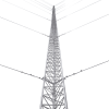 kit de torre arriostrada de techo de 12 m con tramo stz30 galvanizado electrolítico (no incluye retenida).