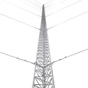 kit de torre arriostrada de piso de 33 m altura con tramo stz45 galvanizado electrolítico (no incluye retenida).