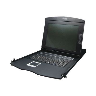 switch kvm con monitor de 17"con teclado y trackpad para rack de 1u de cuatro postes, 8 puertos vga para acceder y controlar hasta 8 computadoras desde una sola consola switch kvm con monitor de 17"con teclado y trackpad para rack de 1u de cuatro postes, 8 puertos vga para acceder y controlar hasta 8 computadoras desde una sola consola