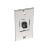 placa de pared telefónica, salida de 1 puerto keystone, con jack cat6 estilo 110 de impacto, de acero inoxidable
