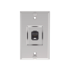 placa de pared telefónica, salida de 1 puerto keystone, con jack cat6 estilo 110 de impacto, de acero inoxidable