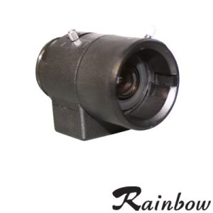 lente varifocal, con auto iris, para exteriores, 3 ~ 8 mm. iris automático dc (día y noche).